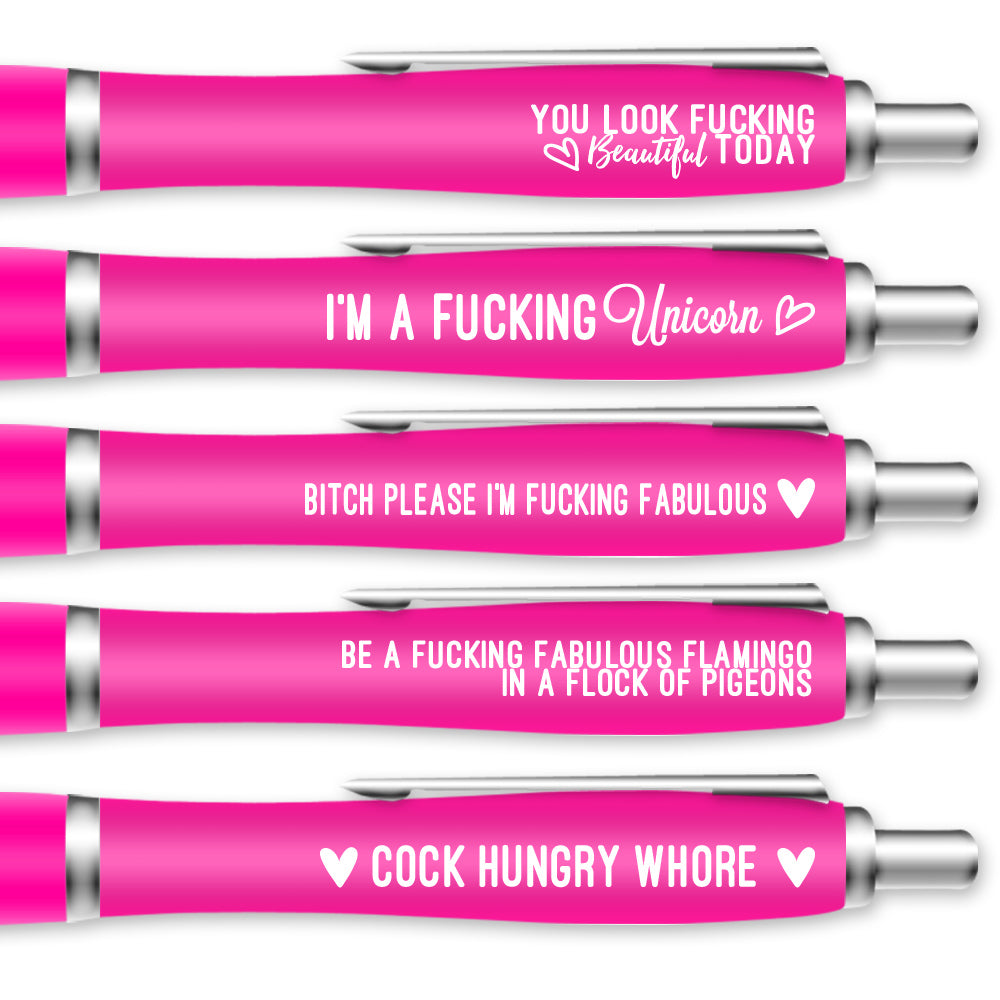 Pink Pen Set (Pack Of 5) #1 image